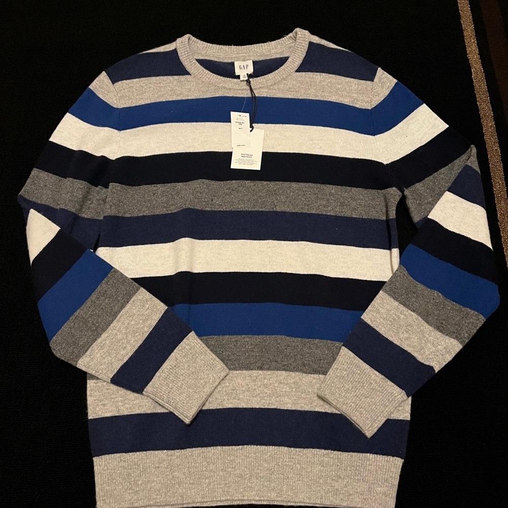 NWT GAP Striped Long Sleeve Tee(Very Soft Material!) Mens Medium(Big & Tall)